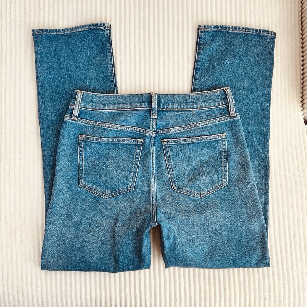 J.Crew Womens Hipped Straight Jean 27 High Rise Stretch Denim Classic NWT $158 - Picture 9 of 11